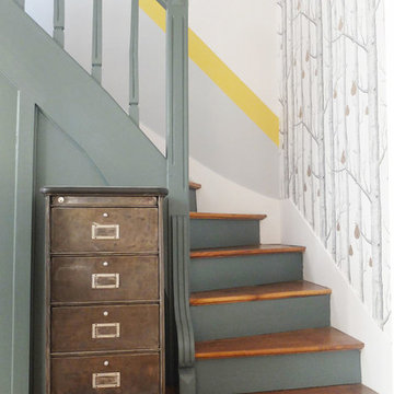 Conseil couleur et matériaux - Maison familiale de 3 étages à Saint-Ouen