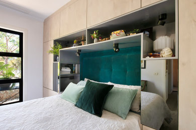 メルボルンにあるコンテンポラリースタイルのおしゃれな寝室