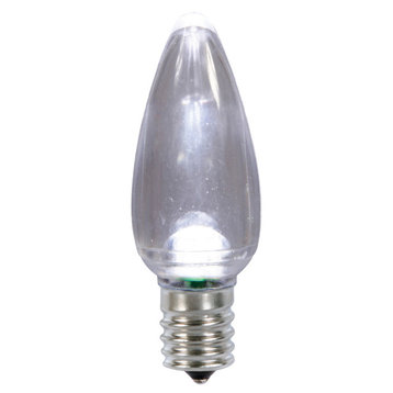 C9 Pure Wht Transparent Led Bulb 25/Box