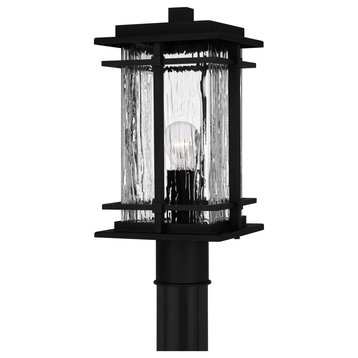 Quoizel MCL9008 McAlister 9" Tall Outdoor Single Head Post Light - Earth Black