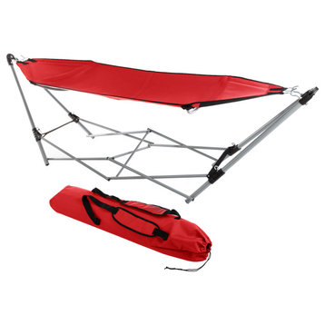 Portable Hammock, Stand Fits into Included Carry Bag for Easy Travel