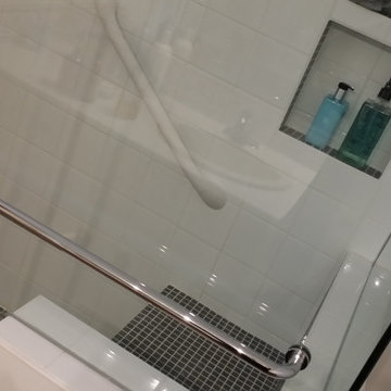 Transitional Bath - Tub to Shower Reno