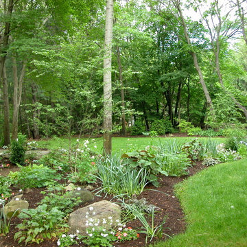 Contemporary home with woodland garden Lexington, MA