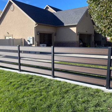 Steel and Composite Backyard Fence