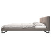 Chelsea Cal King Bed, Castle Gray Eco Leather
