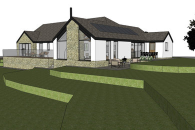 Country house exterior in Glasgow.