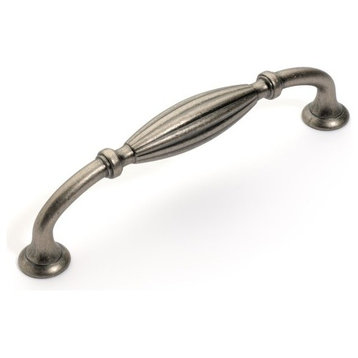 Super Saver, 5" CTC Fluted Cabinet Pull, Antique Nickel