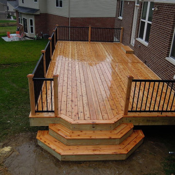 Cedar Deck w/ Aluminum Railing, Union KY area