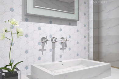 Example of a trendy home design design in Other