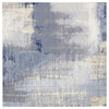 Nature 8 in x 8 in Glass Square Tile in Cement Blue