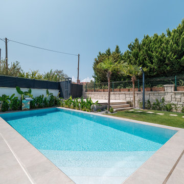 Snow White Porcelain Tiles - Cesme,Izmir Villa