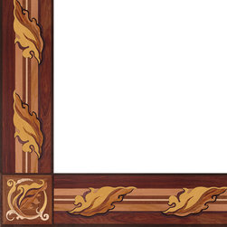 Oshkosh Designs Compassion Inlay Border and Corner - Hardwood Flooring