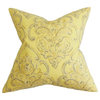 Yonah Floral Pillow Yellow 20"x20"