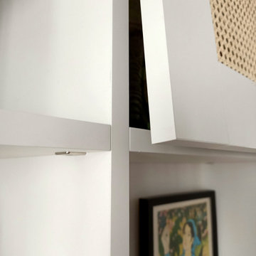 Living immeuble haussmannien : cannage