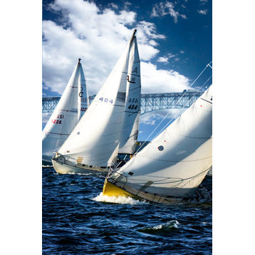 Fine Art Photograph, Racing To The Buoy, Fine Art Paper Giclee