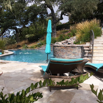 Gilroy Hillside Pool, Spa & Waterfall