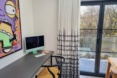 Modern home office in Glasgow.