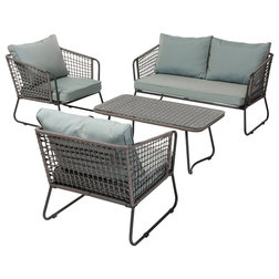 Tropical Outdoor Lounge Sets by Baxton Studio