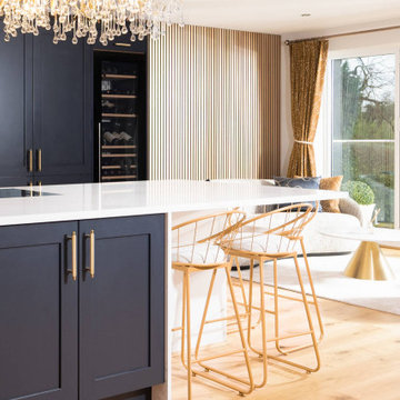 Classic Midnight Blue Kitchen in Bourne End