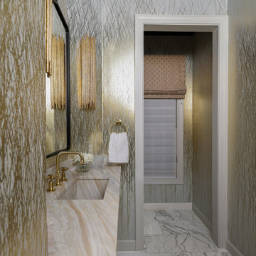 Glam + Fun Family Living Home Makeover in Urbana, MD