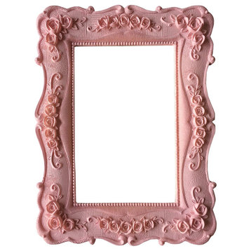 Resin Sculptural Photo Frame for wedding gifts or for kids, 4"x6", Pink