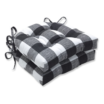 plaid outdoor seat cushions