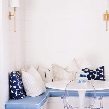 Air blue breakfast nook cushions