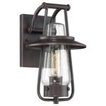 Designers Fountain - Stonyridge 1-Light Outdoor Wall Lantern, Satin Bronze - Bulbs not included