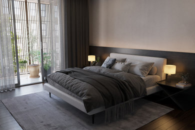 Bedroom - contemporary bedroom idea in Salt Lake City