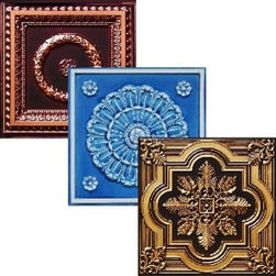 3 Full Faux Tin Tiles of Your Choice - Sample Pack - Free Shipping - Wallpaper