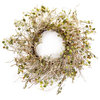 Birch Branch Wreath With Mini Leaves