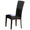 Homelegance Daisy Parson Chair, Dark Brown, Set of 2