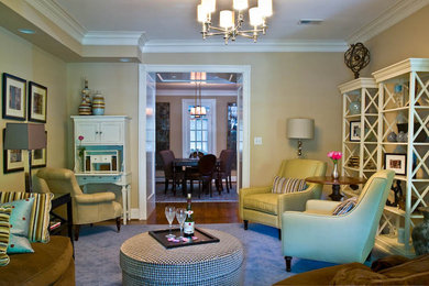 Inspiration for a contemporary living room remodel in DC Metro
