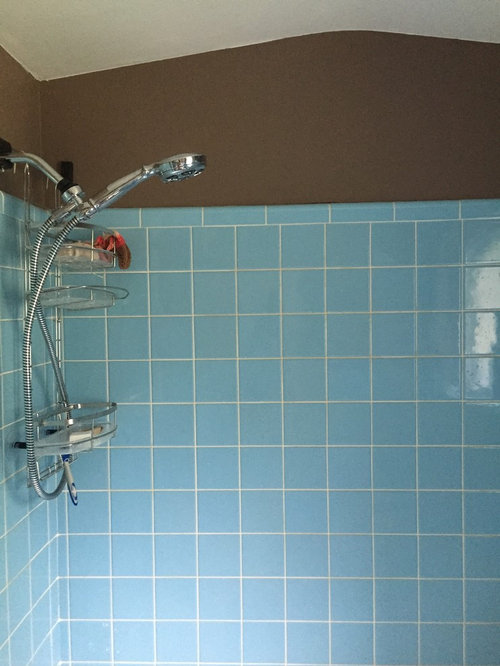 Vintage Blue Tile In Bathroom What Color To Paint Walls - Bathroom Paint Colors That Go With Blue Tile