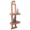 Nordic Style Natural Teak Shower Caddy