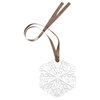 Daum Crystal White Christmas Ornament 5190