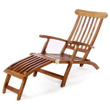 Teak Steamer Chair, Without Cushion