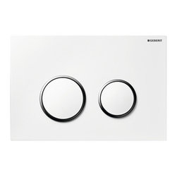 Geberit White with Chrome Sigma20 Flush Plate - Bathroom Fixtures