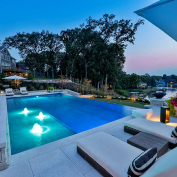 Valparaiso, IN Custom Infinity Edge Pool & Spa