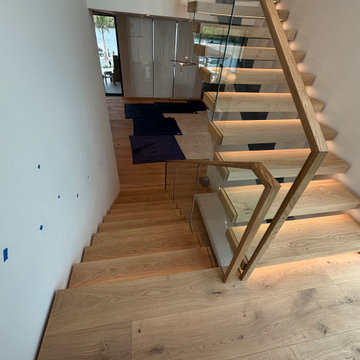 Custom LED Floating Stairs
