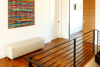 Inspiration for a contemporary staircase remodel in Denver