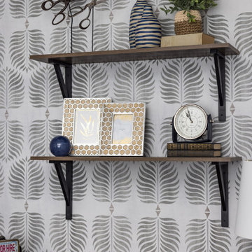 Graphic Wallpaper Petite Home Office