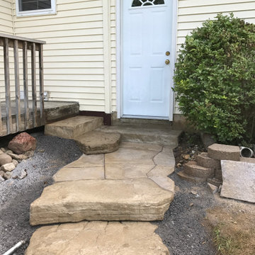 Dimondale Rosetta Steps Installation