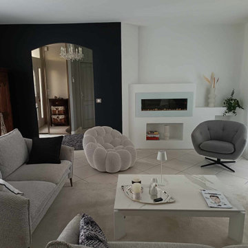 Création d'un aménagement sur mesure dans un salon