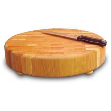 Catskill Craftsmen 17" Round Slab End Grain Cutting Board in Birch