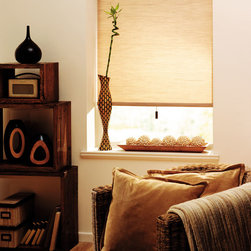 Beige Living Room Roller Blinds - Roller Blinds