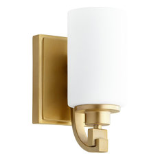 Lancaster 1-Light Wall Mount, Aged Brass