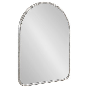 Caskill Framed Arch Wall Mirror, Silver 18x24