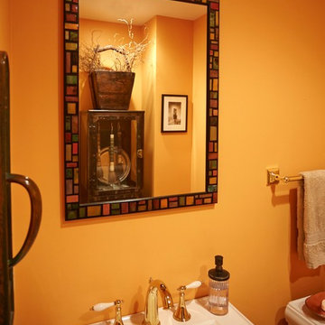 Traditional Industrial Powder Room