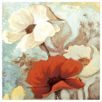 Alluring Flowers 20x20 Canvas Wall Art